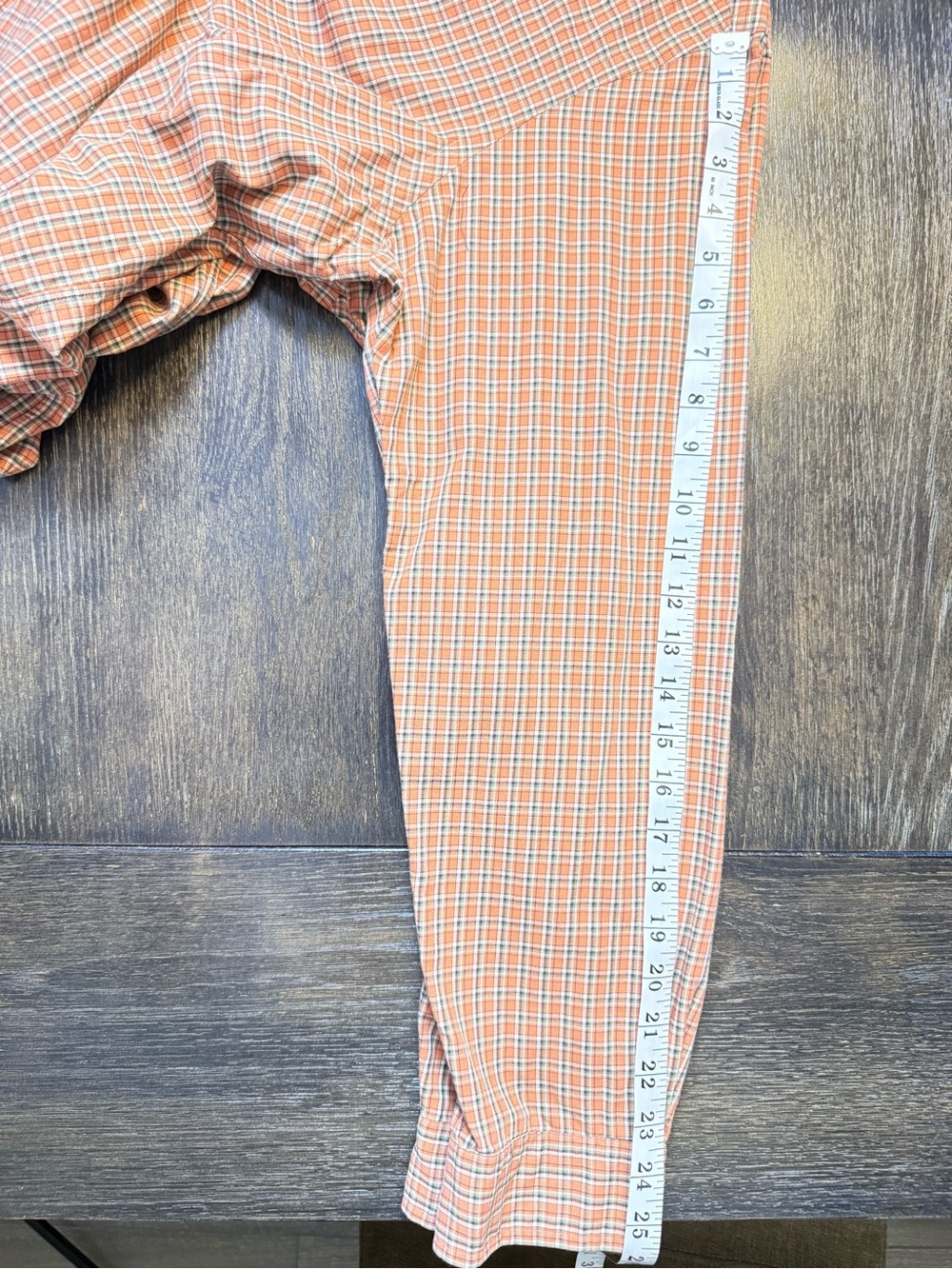 Ralph Lauren Men's XL Orange Green Plaid Classic Fit Button-Down Shirt - Picture 8 of 8